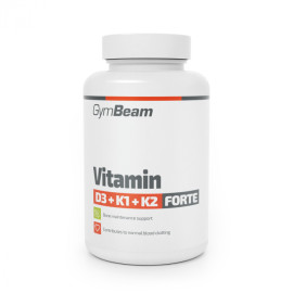 Vitamina D3+K1+K2 Forte - GymBeam - 120 pliculețe