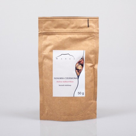 Šalvia Červenokorenná - Dan Shen koreň - Salvia miltiorrhiza - 50g mletý