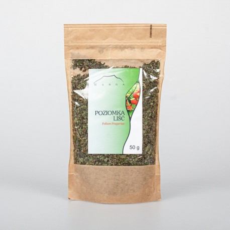 Frunze de căpșuni comune - Fragaria vesca - 50g tocat