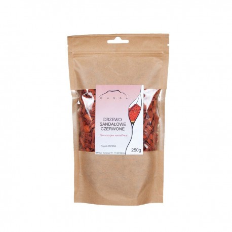 Lemn de santal, roșu - Pterocarpus santalinus - 250g tocat