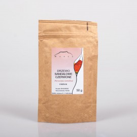 Lemn de santal, roșu - Pterocarpus santalinus - 50g măcinat