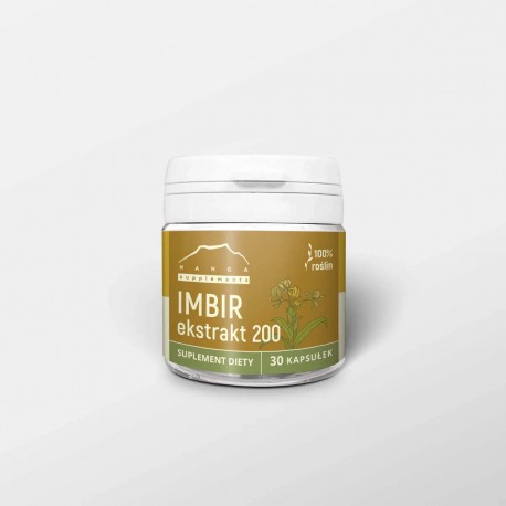 Extract de ghimbir (30 capsule x 200mg) - Zingiber officinalis