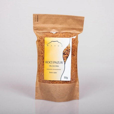 Scoarță de gheară de pisică (Vilcacora) - Ucaria tomtentosa, Una de gato - 50g tocat