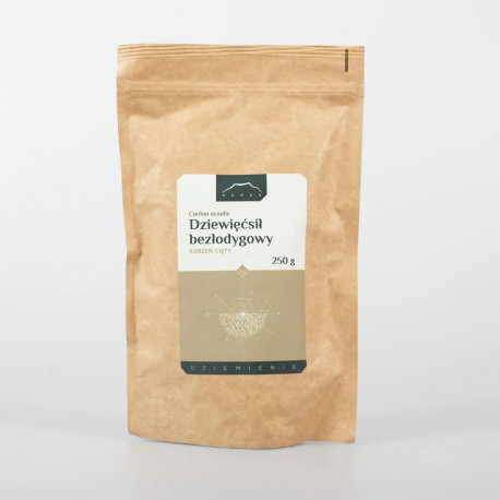 Rădăcină de plante cu păr auriu - Carlina acaulis - 250g tocat