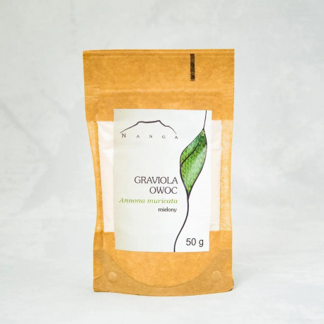 Fructe uscate Graviola - Annona muricata - 50g - măcinate