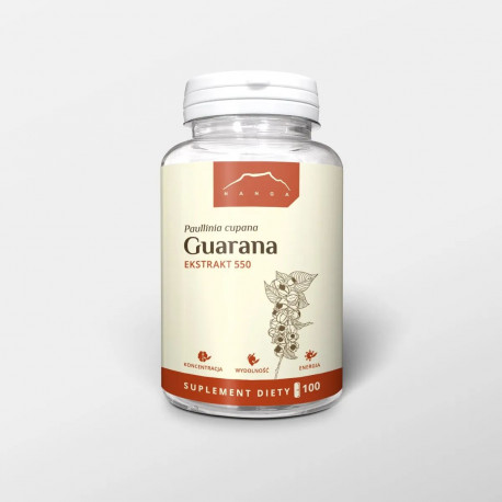 Extract de Guarana 22% - 550mg x 100 capsule - Paullinia cupana