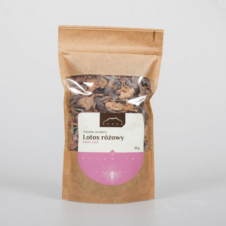 Floare roz de lotus – 50 g măcinată
