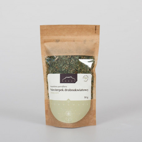 Iarbă cu flori mici Impatiens - 50g măcinată