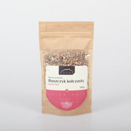 Rizom de mătură de măcelar - 100 g tăiat