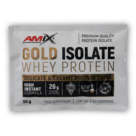 Gold Whey Protein Isolate acțiune 30g - vanilie
