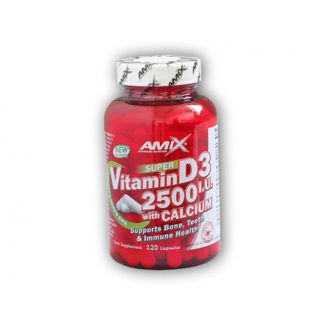 Super vitamina D3 2500UI cu calciu 120cps
