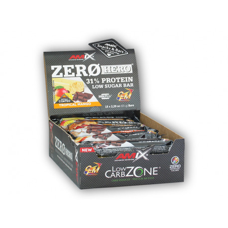 15x Baton Zero Hero Low Protein Low Sugar 65g - Ciocolată și nucă de cocos