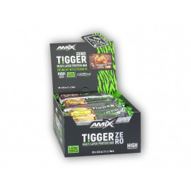 20x Baton proteic multistrat Tigger Zero 60g - Caramel cu unt de arahide