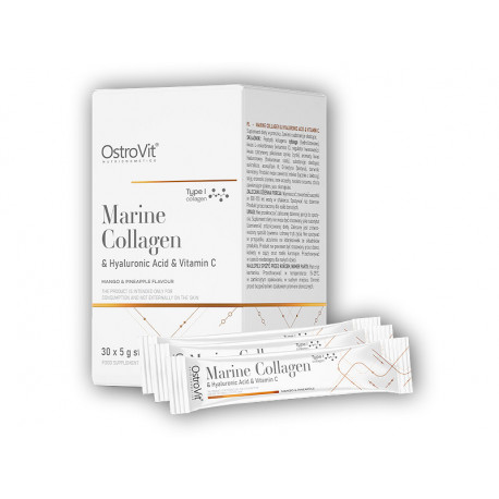 Colagen marin + acid hialuronic + vitamina C 30 x 5g cutie