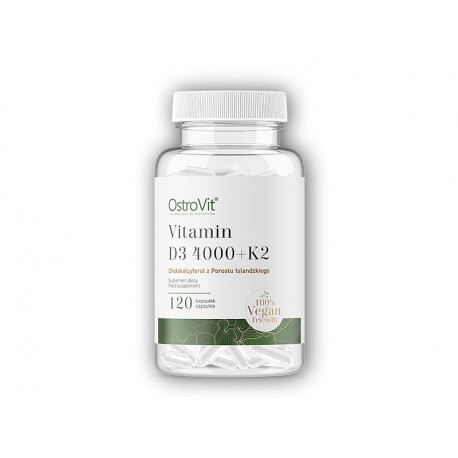 Vitamina D3 4000 UI + K2 vege 120 capsule
