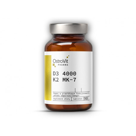 Pharma Vitamina D3 4000 UI + K2 MK-7 90 comprimate