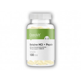 Betaină HCL + pepsină: 100 capsule
