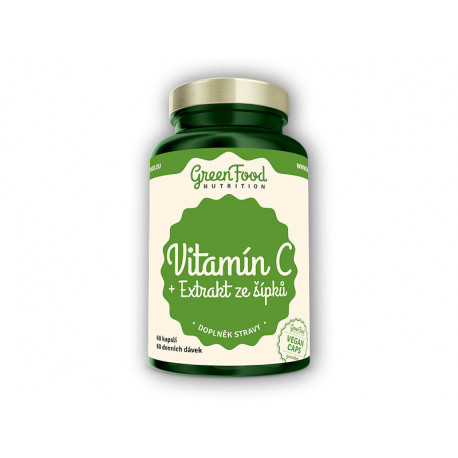 Vitamina C + extract de măceșe 60 capsule vegane