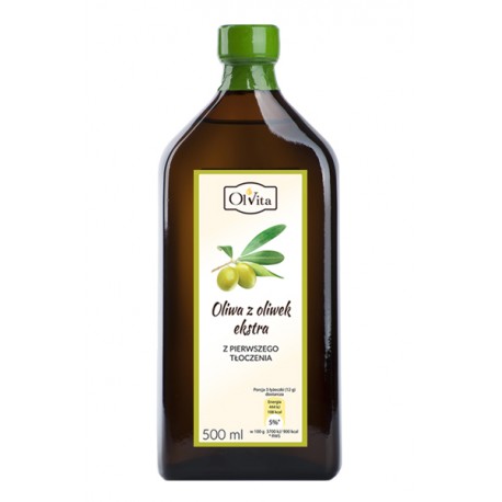 Ulei de măsline presat la rece Olvita 500 ml